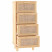Komoda Brąz 40 x 30 x 90 cm Lite drewno sosnowe vidaXL, 10063507