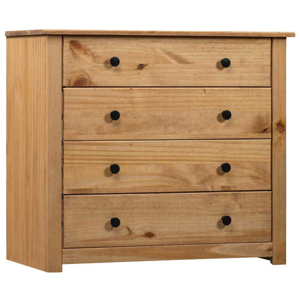 Szafka boczna Brąz 80 x 40 x 73 cm Lite drewno sosnowe vidaXL, 10063510