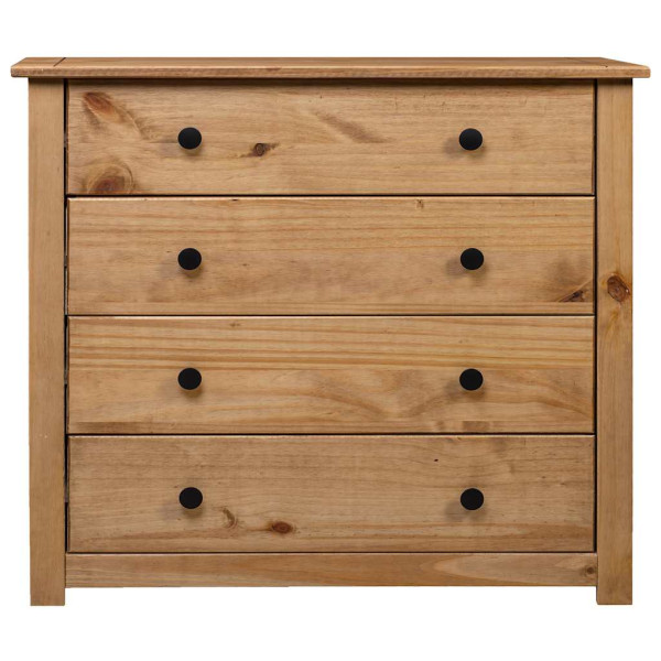 Szafka boczna Brąz 80 x 40 x 73 cm Lite drewno sosnowe vidaXL, 10063511