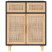 Komoda Czarny 60 x 30 x 75 cm Lite drewno sosnowe vidaXL, 10063559