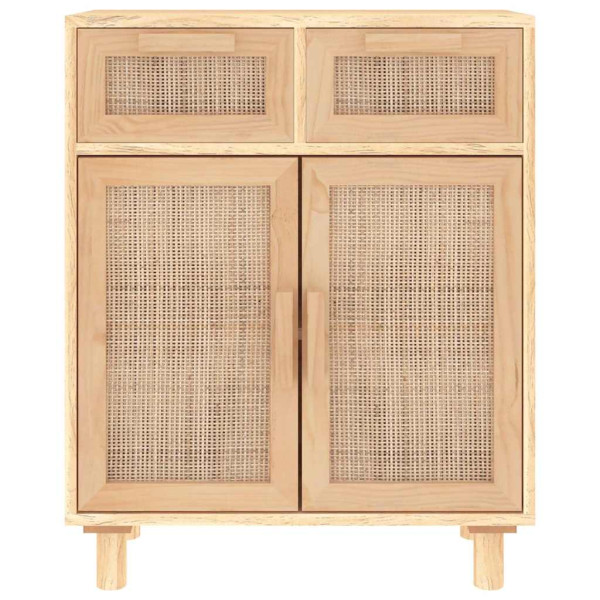 Komoda Brąz 60 x 30 x 75 cm Lite drewno sosnowe vidaXL, 10063583
