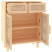 Komoda Brąz 60 x 30 x 75 cm Lite drewno sosnowe vidaXL, 10063584