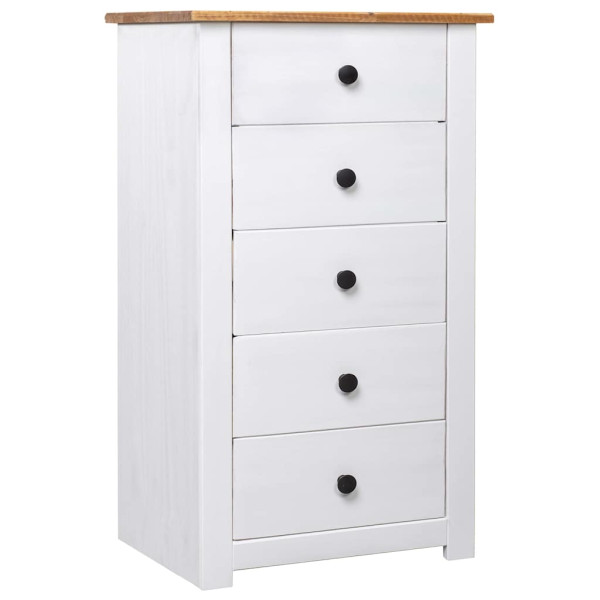 Szafka Biały 46 x 40 x 89 cm Lite drewno sosnowe vidaXL, 10063589