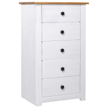 Szafka Biały 46 x 40 x 89 cm Lite drewno sosnowe vidaXL