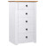 Szafka Biały 46 x 40 x 89 cm Lite drewno sosnowe vidaXL, 10063589