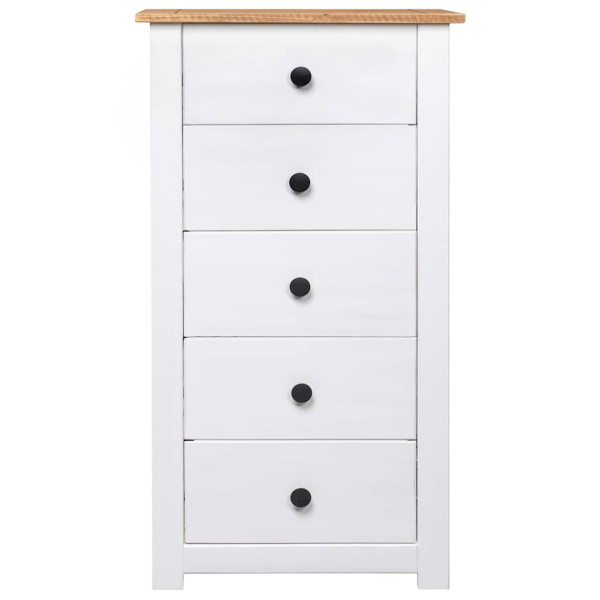 Szafka Biały 46 x 40 x 89 cm Lite drewno sosnowe vidaXL, 10063591