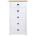 Szafka Biały 46 x 40 x 89 cm Lite drewno sosnowe vidaXL, 10063591
