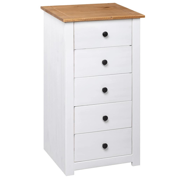 Szafka Biały 46 x 40 x 89 cm Lite drewno sosnowe vidaXL, 10063592