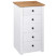 Szafka Biały 46 x 40 x 89 cm Lite drewno sosnowe vidaXL, 10063592