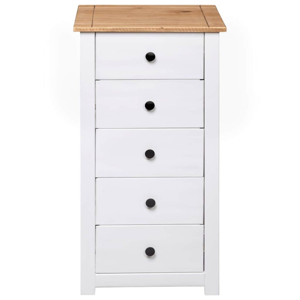 Szafka Biały 46 x 40 x 89 cm Lite drewno sosnowe vidaXL, 10063594