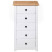 Szafka Biały 46 x 40 x 89 cm Lite drewno sosnowe vidaXL, 10063594