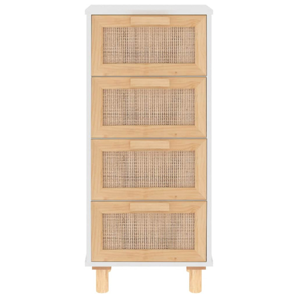Komoda Biały 40 x 30 x 90 cm Lite drewno sosnowe vidaXL, 10063601