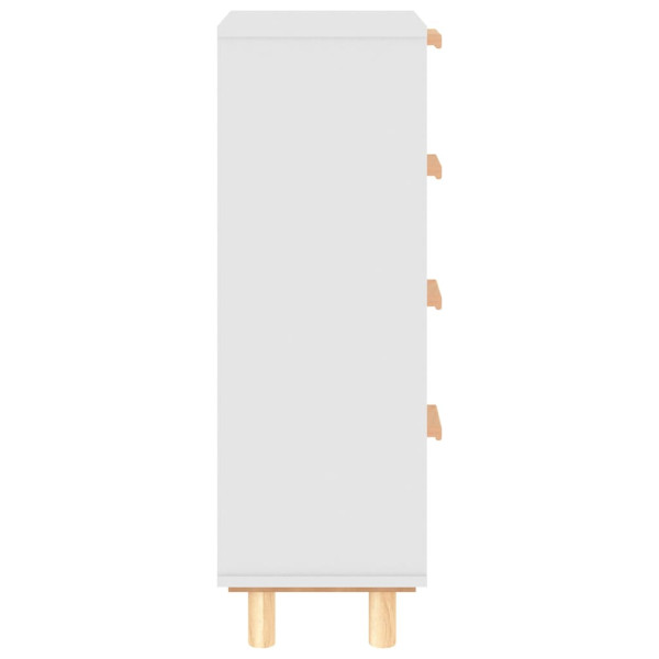 Komoda Biały 40 x 30 x 90 cm Lite drewno sosnowe vidaXL, 10063603