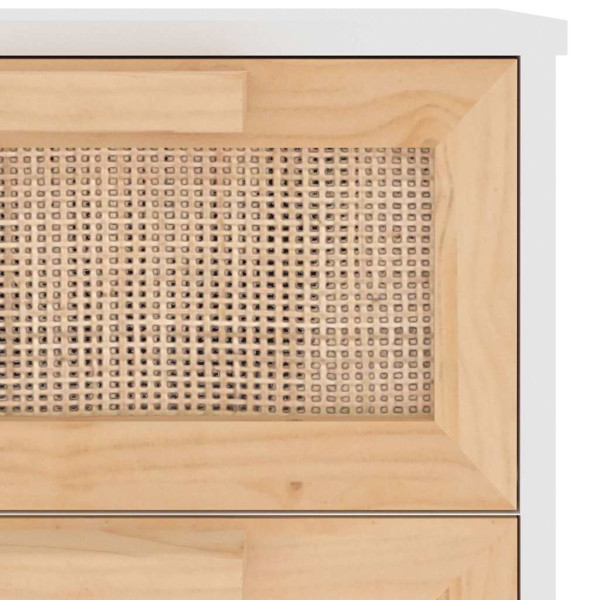 Komoda Biały 40 x 30 x 90 cm Lite drewno sosnowe vidaXL, 10063604