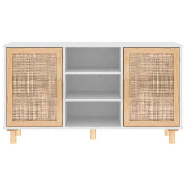 Szafka Biały 105 x 30 x 60 cm Lite drewno sosnowe vidaXL, 10063631