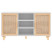 Szafka Biały 105 x 30 x 60 cm Lite drewno sosnowe vidaXL, 10063631
