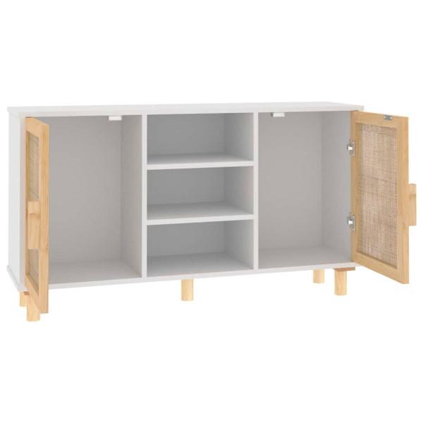 Szafka Biały 105 x 30 x 60 cm Lite drewno sosnowe vidaXL, 10063632