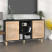 Szafka Czarny 105 x 30 x 60 cm Lite drewno sosnowe vidaXL, 10063657
