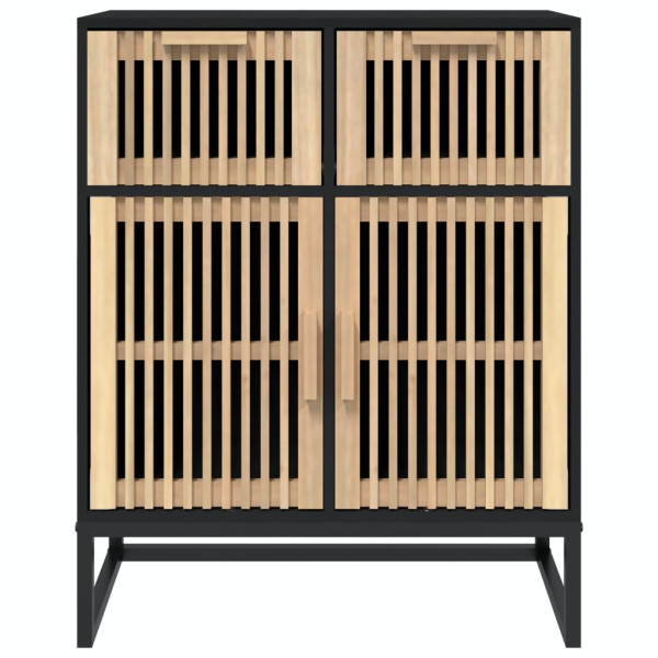 Komoda Czarny 60 x 30 x 75 cm Materiał drewnopochodny vidaXL, 10064186