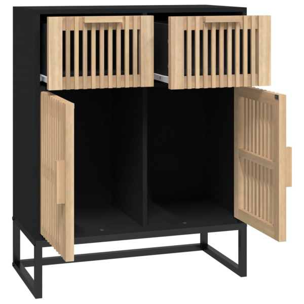 Komoda Czarny 60 x 30 x 75 cm Materiał drewnopochodny vidaXL, 10064187