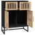 Komoda Czarny 60 x 30 x 75 cm Materiał drewnopochodny vidaXL, 10064187