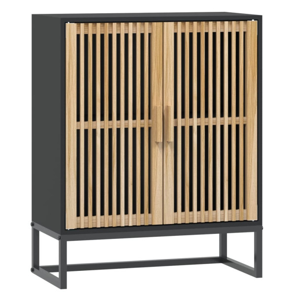 Szafka Czarny 60 x 30 x 75 cm Materiał drewnopochodny vidaXL, 10064264