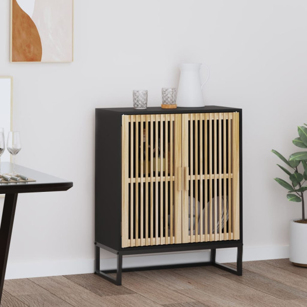 Szafka Czarny 60 x 30 x 75 cm Materiał drewnopochodny vidaXL, 10064265