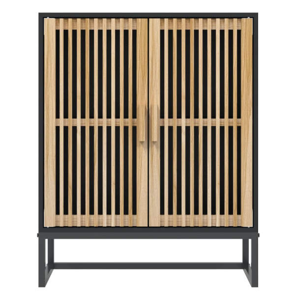 Szafka Czarny 60 x 30 x 75 cm Materiał drewnopochodny vidaXL, 10064266