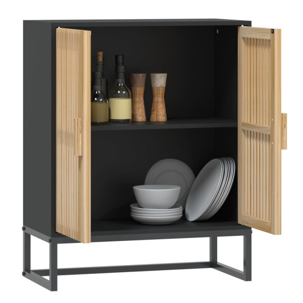 Szafka Czarny 60 x 30 x 75 cm Materiał drewnopochodny vidaXL, 10064268