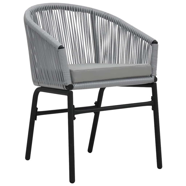 Zestaw mebli ogrodowych Szary 40 x 40 x 48 cm Polietylen vidaXL, 10064648
