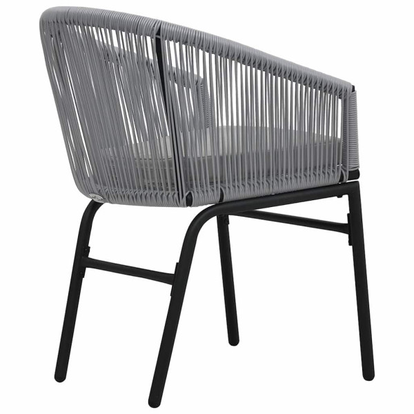 Zestaw mebli ogrodowych Szary 40 x 40 x 48 cm Polietylen vidaXL, 10064651