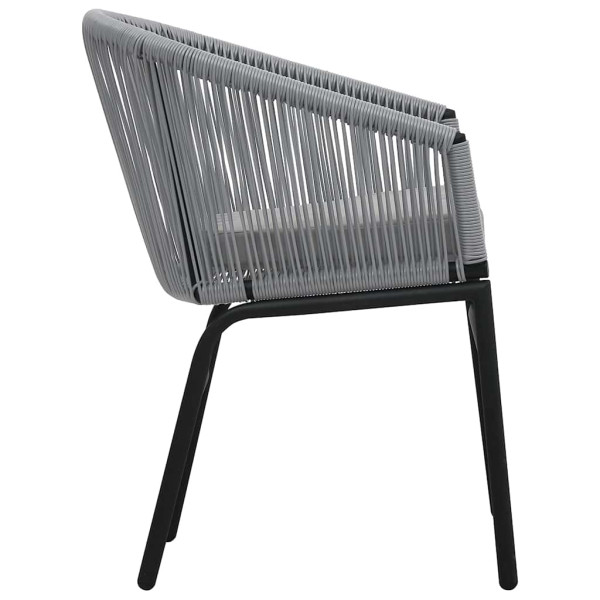 Zestaw mebli ogrodowych Szary 40 x 40 x 48 cm Polietylen vidaXL, 10064652