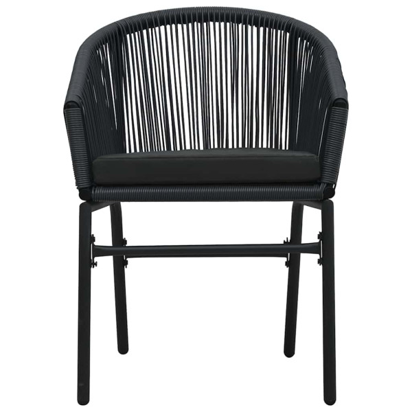 Zestaw mebli ogrodowych Czarny 40 x 40 x 48 cm Polietylen vidaXL, 10065619