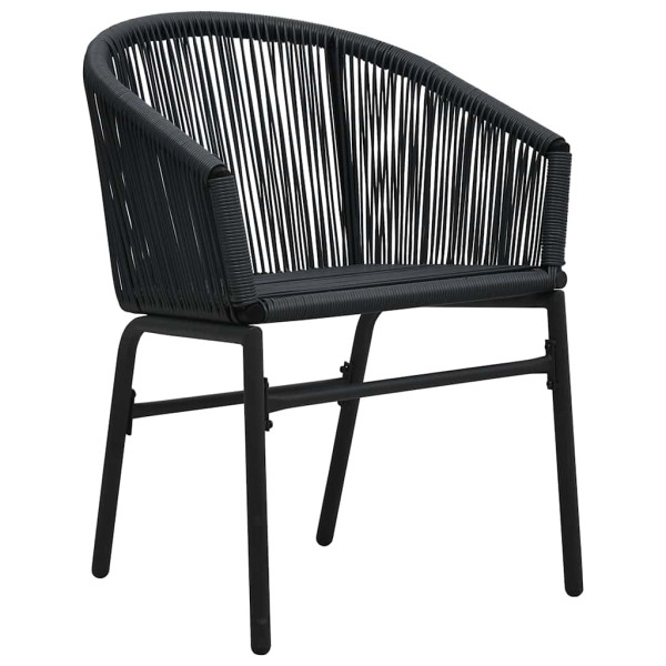 Zestaw mebli ogrodowych Czarny 40 x 40 x 48 cm Polietylen vidaXL, 10065620