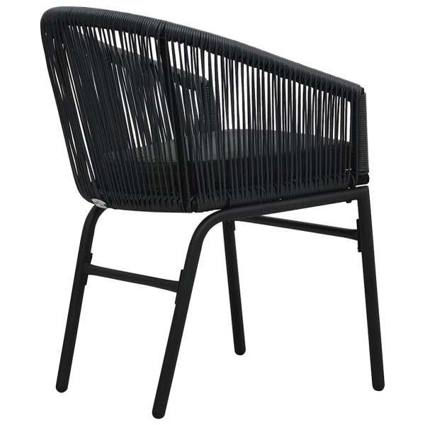 Zestaw mebli ogrodowych Czarny 40 x 40 x 48 cm Polietylen vidaXL, 10065621