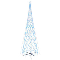 Ozdoba w kształcie choinki Niebieski 230 x 230 x 800 cm Stal vidaXL