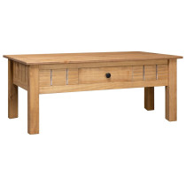 Stolik kawowy Brąz 100 x 60 x 43.5 cm Lite drewno sosnowe vidaXL