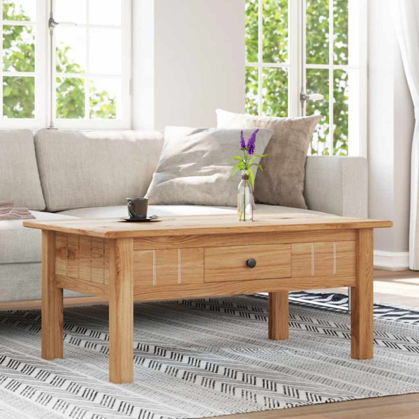Stolik kawowy Brąz 100 x 60 x 43.5 cm Lite drewno sosnowe vidaXL, 10071536