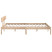 Rama łóżka Brąz 206.5 x 205.5 x 70 cm Lite drewno sosnowe vidaXL, 10090641