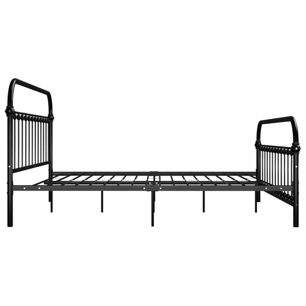 Rama łóżka Czarny 213 x 191 x 109 cm Metal vidaXL, 10090926