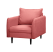 Inny kolor wybarwienia: Ropez Juli fotel wysokie nogi tkanina plusz różowy