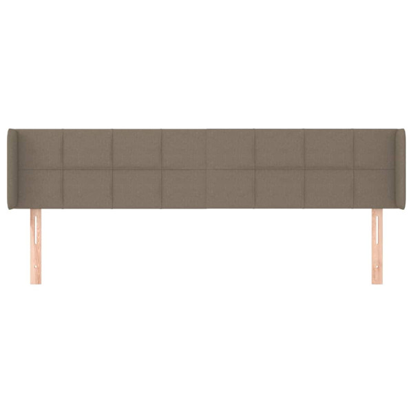 Wezgłowie Taupe 183 x 16 x 88 cm Tkanina vidaXL, 10112136