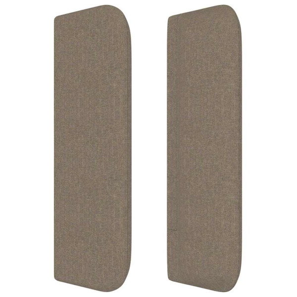 Wezgłowie Taupe 183 x 16 x 88 cm Tkanina vidaXL, 10112137