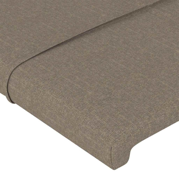 Wezgłowie Taupe 183 x 16 x 88 cm Tkanina vidaXL, 10112138
