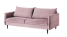 Inny kolor wybarwienia: Ropez Juli sofa 3 osobowa wysokie nogi tkanina welur różowy