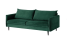 Inny kolor wybarwienia: Ropez Juli sofa 3 osobowa wysokie nogi tkanina welur zielony