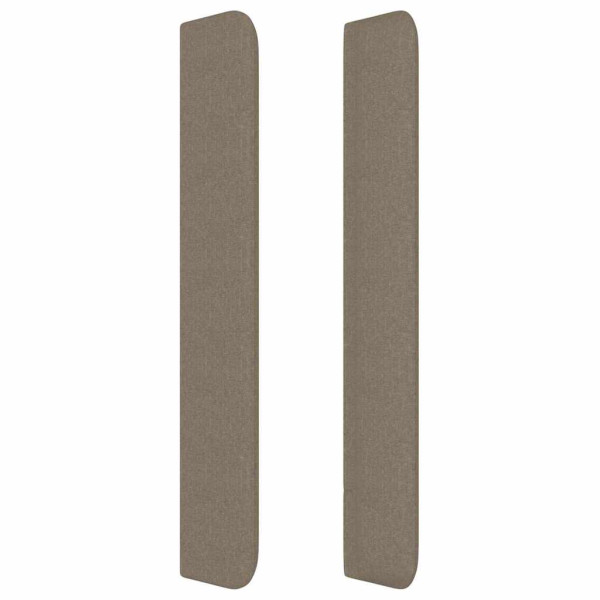 Wezgłowie Taupe 147 x 16 x 128 cm Tkanina vidaXL, 10122811