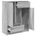 Kredens Szary 73 x 31 x 90 cm Materiał drewnopochodny vidaXL, 10128818