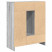Kredens Szary 73 x 31 x 90 cm Materiał drewnopochodny vidaXL, 10128820