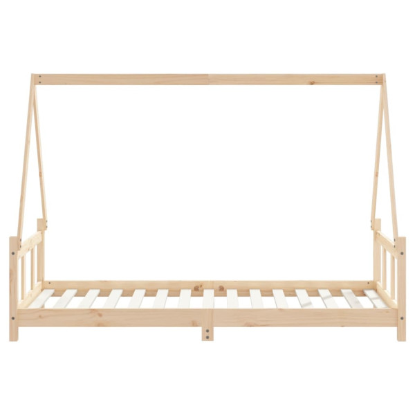 łóżko dla dzieci Brąz 195.5 x 95.5 x 133 cm Lite drewno sosnowe vidaXL, 10130929